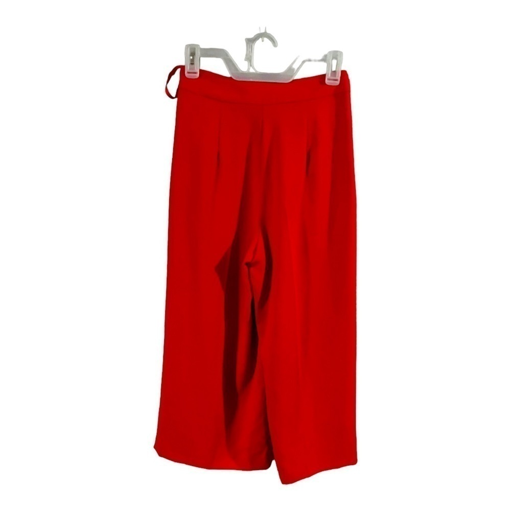 NWOT Topshop Rich Red Women's Trousers Size 2 - Picture 3 of 9